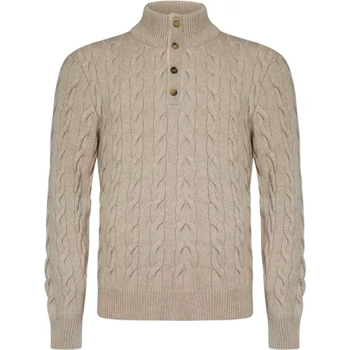 Cable-Knit Cashmere Mockneck Sweater - Ralph Lauren - Modalova