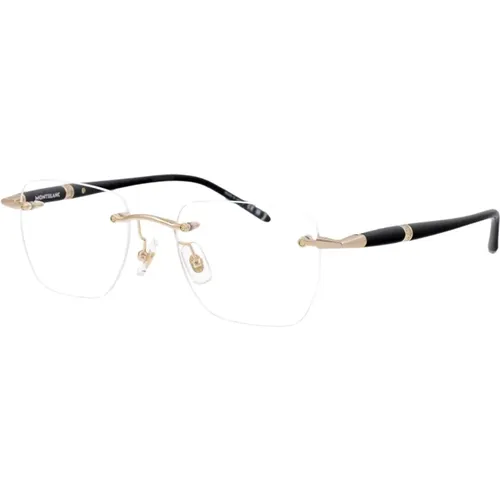 Stylish Optical Glasses Mb0346O , male, Sizes: 53 MM - Montblanc - Modalova
