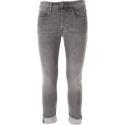 Jeans Grey , male, Sizes: W35 - Siviglia - Modalova