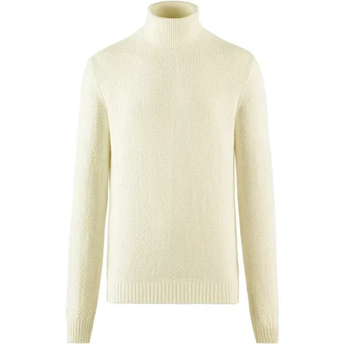 Cotton and Wool Tricot Turtleneck , male, Sizes: 3XL, M, L, XL, 2XL, S - BomBoogie - Modalova