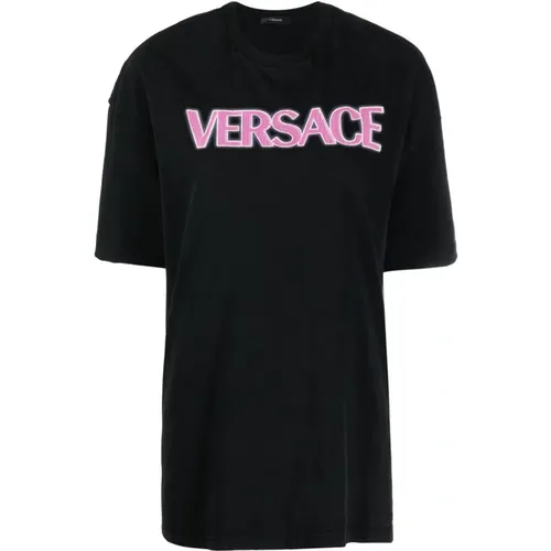 T-Shirts , Damen, Größe: 2XS - Versace - Modalova