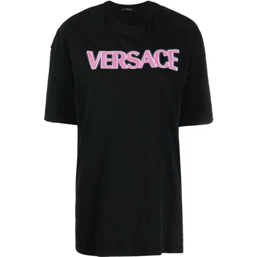 T-Shirts , Damen, Größe: XS - Versace - Modalova