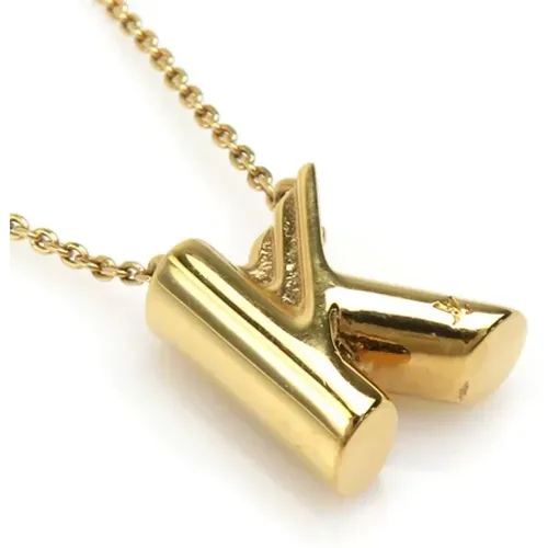 Pre-owned Metal necklaces , female, Sizes: ONE SIZE - Louis Vuitton Vintage - Modalova