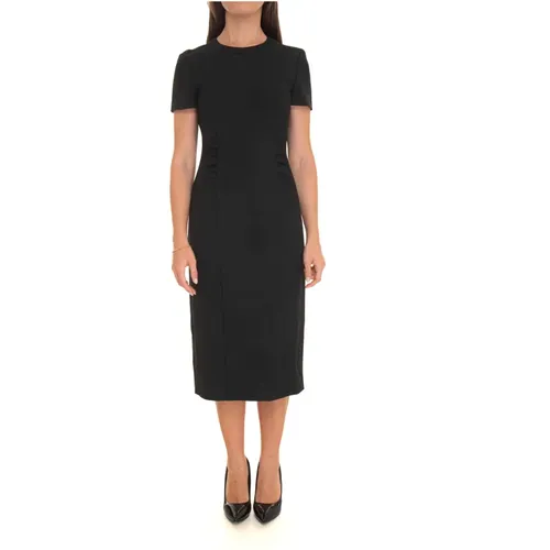 Crêpe Sheath Kleid mit Front Gather - Boss - Modalova