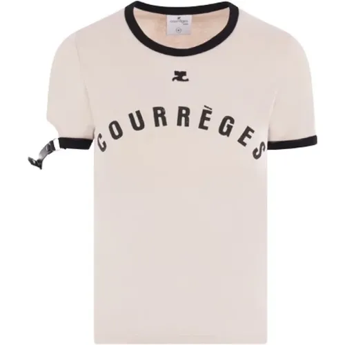 T-Shirts , female, Sizes: S, M - Courrèges - Modalova