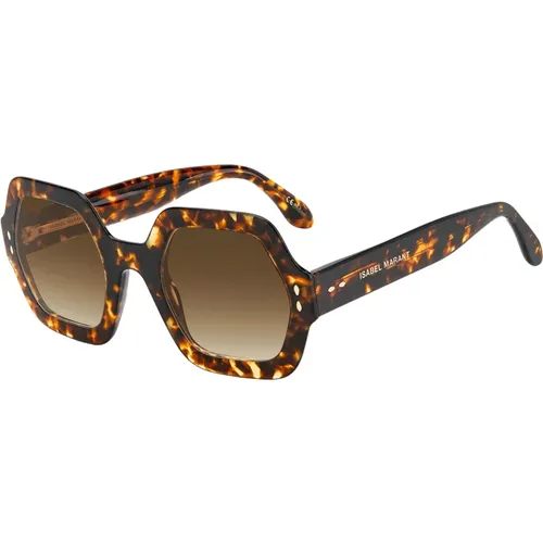Havana/ Shaded Sunglasses , female, Sizes: 52 MM - Isabel marant - Modalova