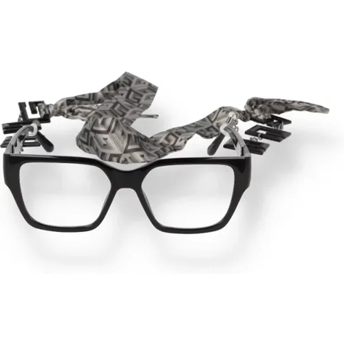 Schwarze Cat Eye Brille , unisex, Größe: 54 MM - Guess - Modalova