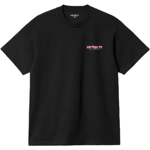 Ink Bleed T-Shirt Schwarz / Pink , Herren, Größe: XL - Carhartt WIP - Modalova