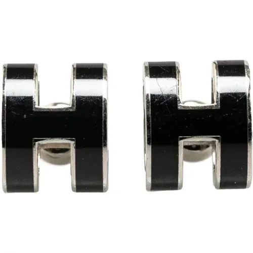 Pre-owned Metal earrings , female, Sizes: ONE SIZE - Hermès Vintage - Modalova