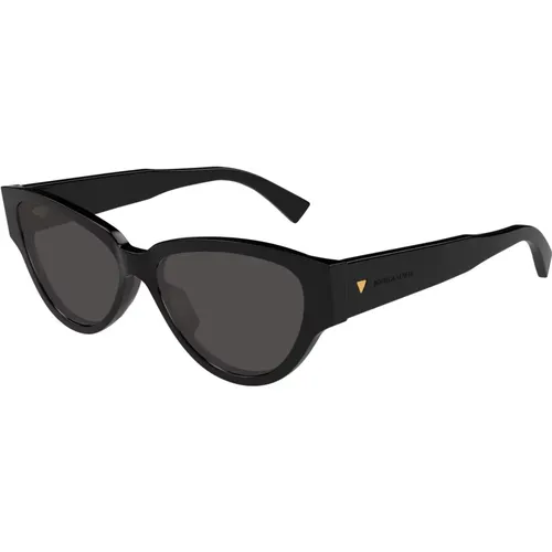 Stylische Sonnenbrille Bv1319S Farbe 001 , Damen, Größe: 56 MM - Bottega Veneta - Modalova