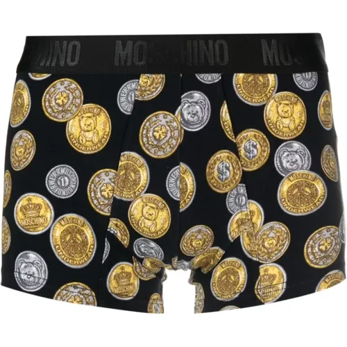 Logo Waist Boxer Shorts , male, Sizes: M - Moschino - Modalova