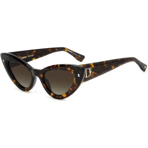 Retro Style Sonnenbrille , Damen, Größe: 51 MM - Dsquared2 - Modalova