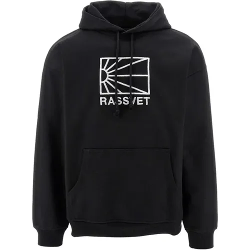 Baumwollhoodie mit Frontlogo , Herren, Größe: M - Rassvet - Modalova