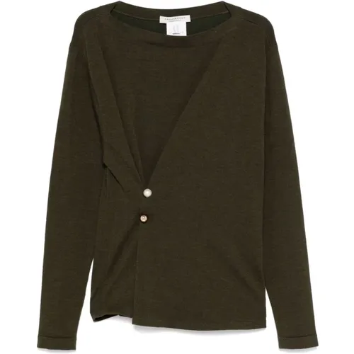 Wool Sweater with Pin Detailing , female, Sizes: L, XL, M - Philosophy di Lorenzo Serafini - Modalova