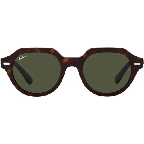 RB Gina 4399 Sunglasses - Green Lenses , female, Sizes: 53 MM - Ray-Ban - Modalova