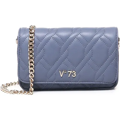 Matelassé Crossbody Tasche in Denim - V73 - Modalova