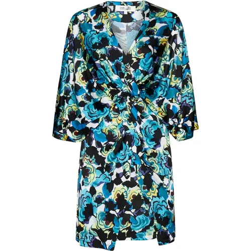 Abstract Twist Detail Mini Dress , female, Sizes: XS, S - Diane Von Furstenberg - Modalova