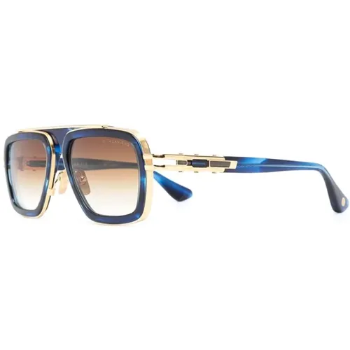 Gold Sunglasses with Original Case , male, Sizes: 54 MM - Dita - Modalova