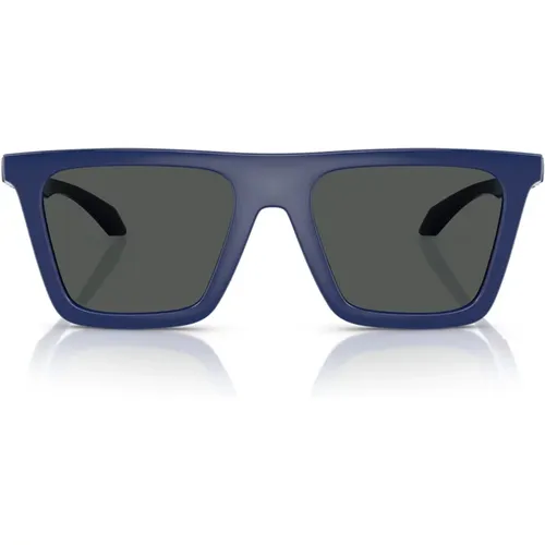 Iconic Sunglasses with Greca Motif , unisex, Sizes: 53 MM - Versace - Modalova