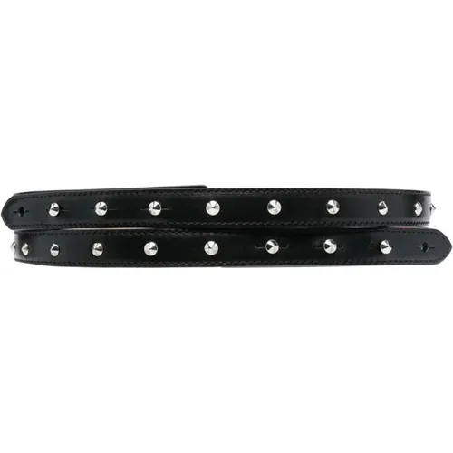 Studded Leather Belt , female, Sizes: 75 CM - alexander mcqueen - Modalova