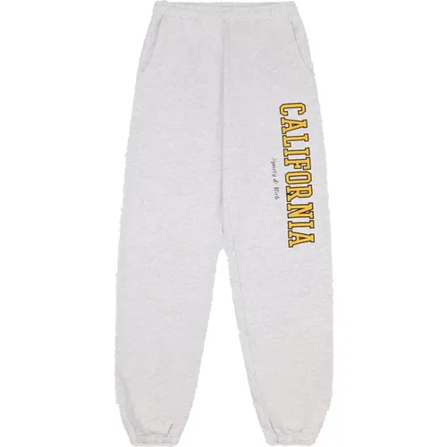 California Sweatpants Upgrade Elasticated Logo , female, Sizes: L - Sporty & Rich - Modalova