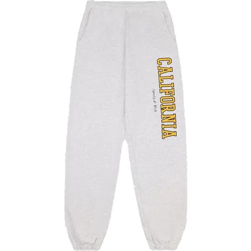 California Sweatpants Upgrade Elasticated Logo , female, Sizes: L, XS - Sporty & Rich - Modalova