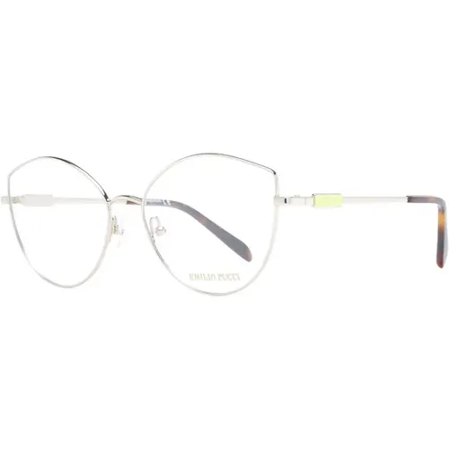 Silberne Cat-Eye Optische Brillen - EMILIO PUCCI - Modalova