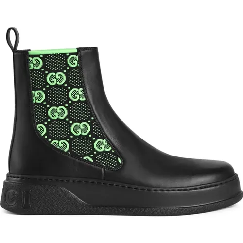 GG Supreme Ankle Boots , male, Sizes: 10 UK, 7 UK - Gucci - Modalova