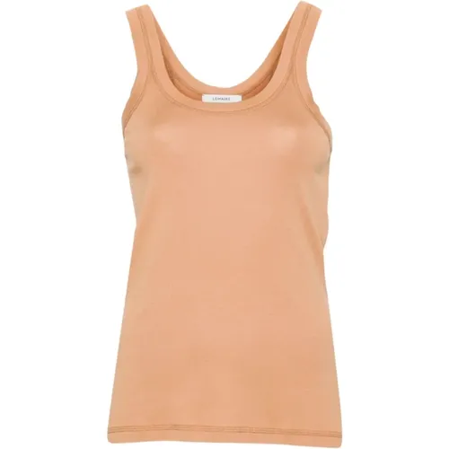 Geripptes Tank Top in Verbranntem Sand , Damen, Größe: M - Lemaire - Modalova