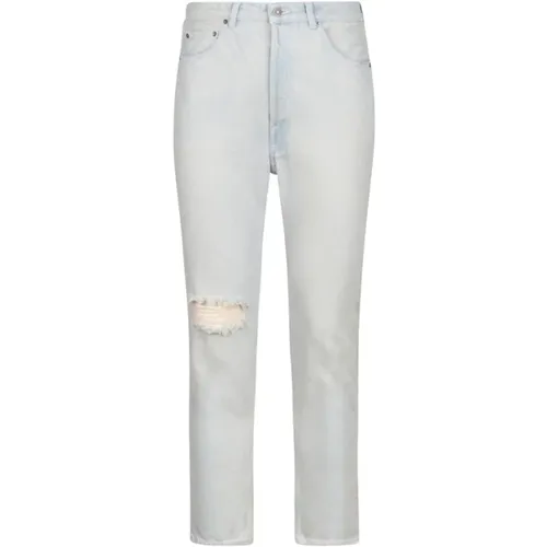 Hellblaue Jeans Mit Used-Look , Herren, Größe: W31 - Golden Goose - Modalova