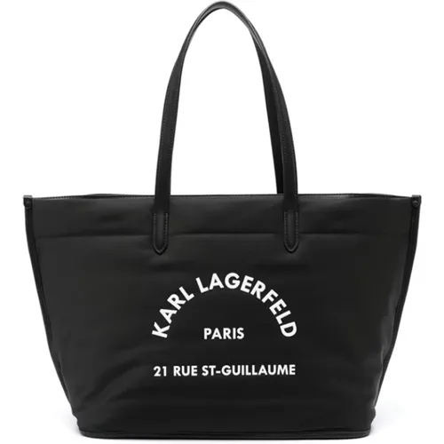 Schwarze RSG Tote Bag - Karl Lagerfeld - Modalova