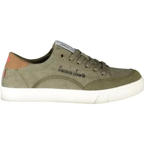 Grüner Polyester-Sneaker mit Schnürsenkeln , Herren, Größe: 41 EU - Carrera - Modalova