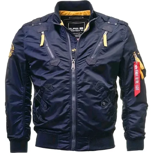 Falcon II Flight Jacket, Rep. , male, Sizes: L, M - alpha industries - Modalova