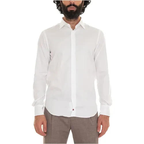 Plain Dress Shirt, 100% Cotton , male, Sizes: 2XL, XS, S, XL, L, 3XL, 4XL - Càrrel - Modalova