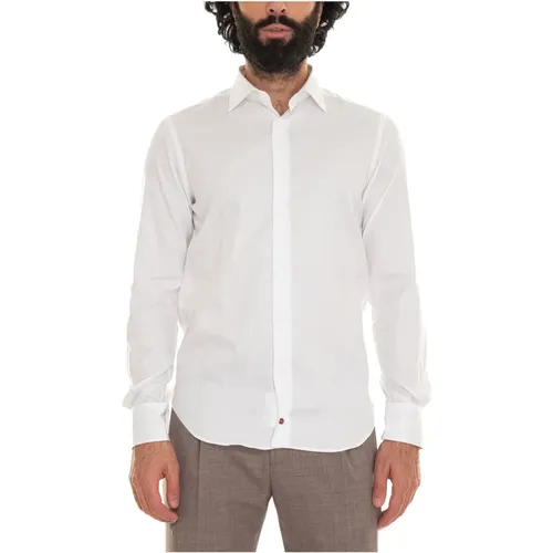 Plain Dress Shirt, 100% Cotton , male, Sizes: XL, 4XL - Càrrel - Modalova