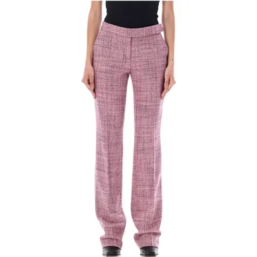 Wool Mouline Slim Fit Trousers , female, Sizes: XS, M - Stella Mccartney - Modalova