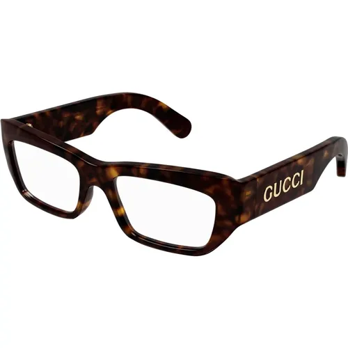 Stylish Eyewear Frames in Dark Havana, Eyewear Frames - Gucci - Modalova