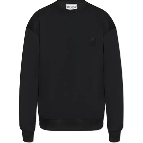 Sweatshirt mit Logo , Herren, Größe: XL - Iceberg - Modalova