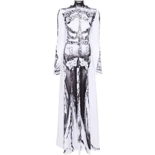 Trompe l'oeil Print Dress , female, Sizes: S, XS - Jean Paul Gaultier - Modalova