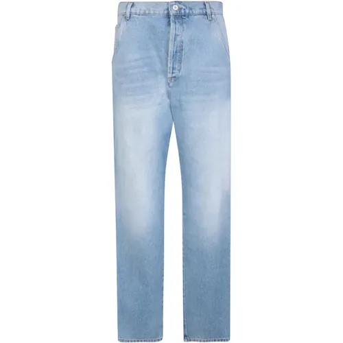 Light Low Rise Jeans , male, Sizes: W33 - Balmain - Modalova