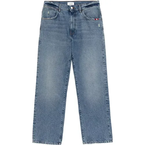 Vintage Denim Straight Fit Jeans , Herren, Größe: W29 - Amish - Modalova