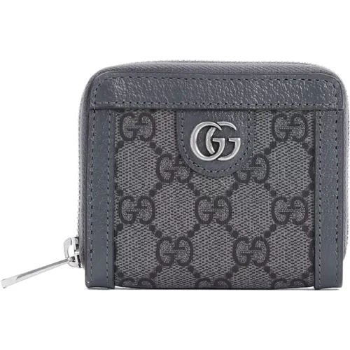 Grau Schwarz Graphit Wallet GG Supreme - Gucci - Modalova