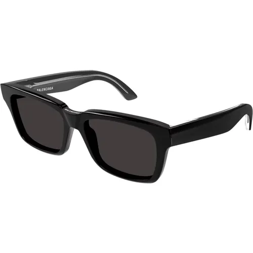 Schwarze Sonnenbrille BB0346S,Schwarz/Graue Sonnenbrille - Balenciaga - Modalova