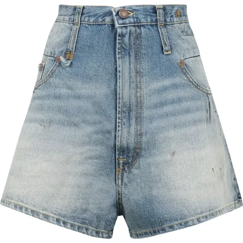 Denim Shorts mit Rückenlogo-Label - R13 - Modalova