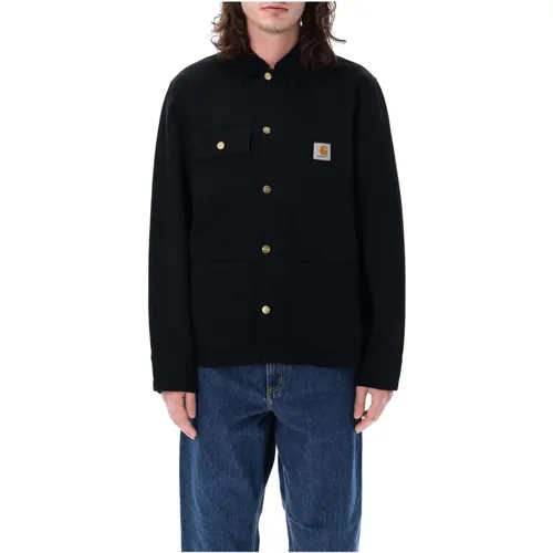 Rinsed Michigan Coat Outerwear , male, Sizes: S - Carhartt WIP - Modalova