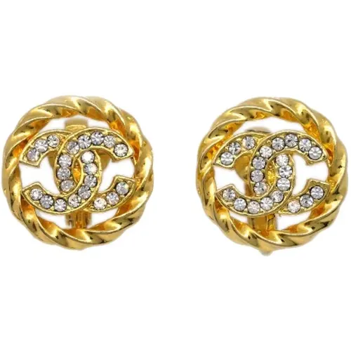 Pre-owned Metal earrings , female, Sizes: ONE SIZE - Chanel Vintage - Modalova