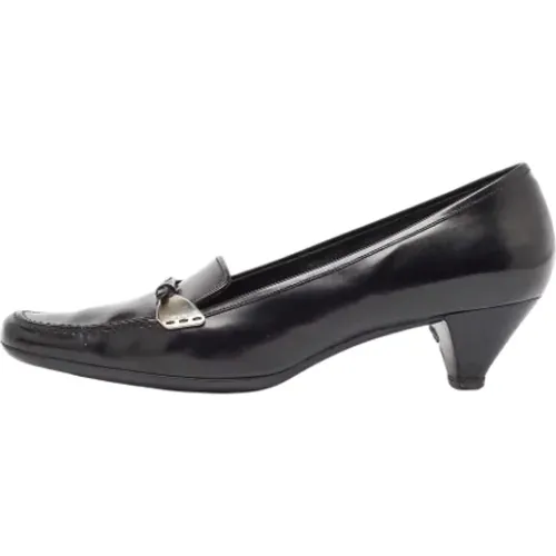 Pre-owned Leather heels , female, Sizes: 7 UK - Prada Vintage - Modalova