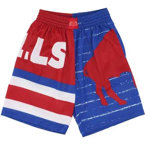 Buffalo Bills Basketball Shorts , Herren, Größe: M - Mitchell & Ness - Modalova