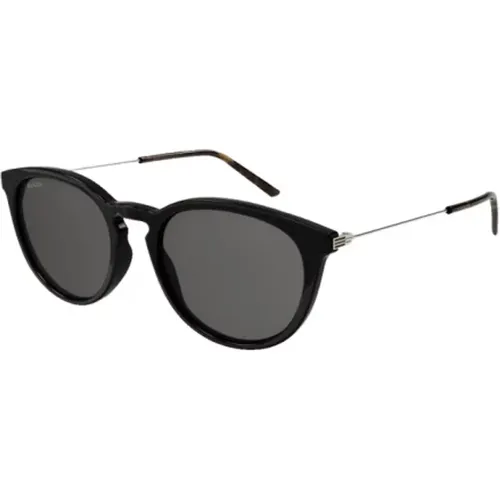 Bi-material sunglasses , male, Sizes: ONE SIZE - Gucci - Modalova