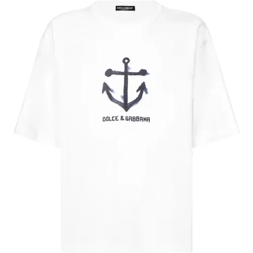 T-Shirts , Herren, Größe: M - Dolce & Gabbana - Modalova